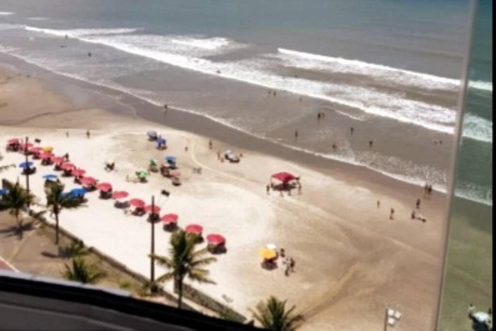 Ap Frente Mar Com Ar-Condicionado E Varanda Gourmet Mongaguá Extérieur photo