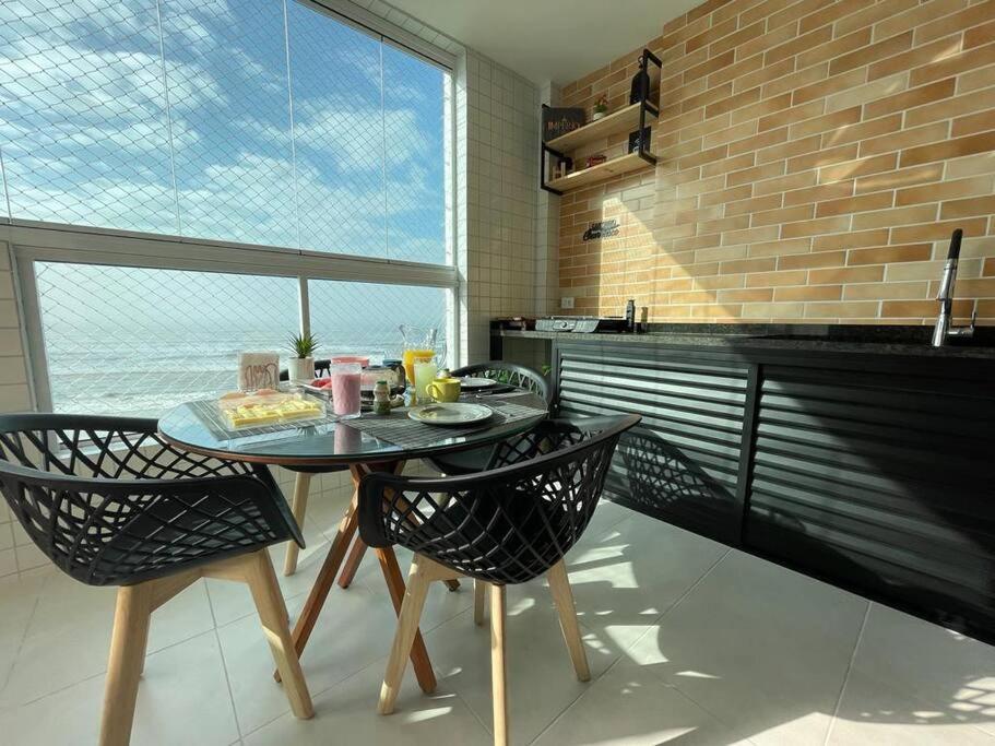 Ap Frente Mar Com Ar-Condicionado E Varanda Gourmet Mongaguá Extérieur photo